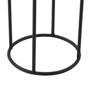 Support de pot de fleurs Manhay 2 pcs Noir-Doré en.casa