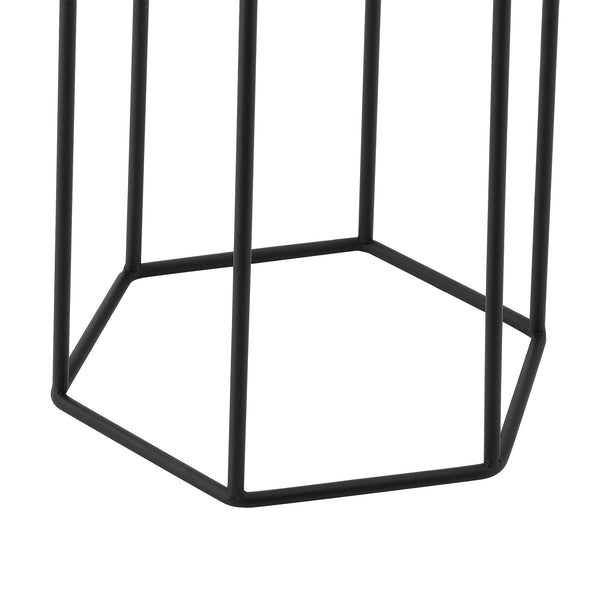 Support de pot de fleurs Merelbeke 2 pcs Noir-doré en.casa