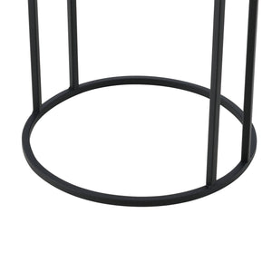 Support de pot de fleurs Malmedy 2 pcs Noir-Doré en.casa