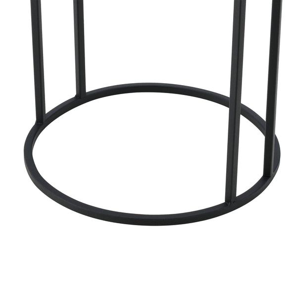 Support de pot de fleurs Malmedy 2 pcs Noir-Doré en.casa