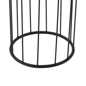 Support de pot de fleurs Maaseik 2 pcs. Noir-doré en.casa