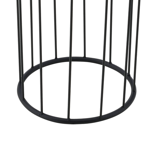 Support de pot de fleurs Maaseik 2 pcs. Noir-doré en.casa