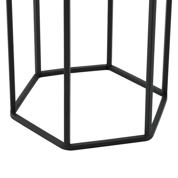 Support de pot de fleurs Malgedem 2 pcs. Noir-doré en.casa