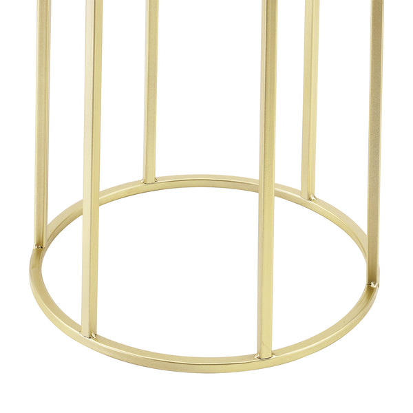 Set de 2 Supports de Plantes Macon Doré Noir [en.casa]