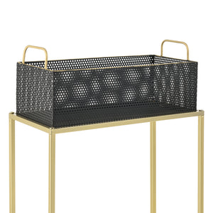 Lot de 2 Supports de Plante Jurbise Laiton Noir [en.casa]