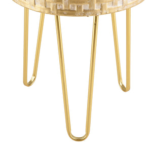 Porte-fleurs Kalmthout lot de 3 couleur laiton en.casa