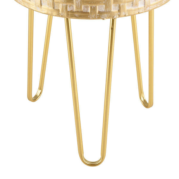 Porte-fleurs Kalmthout lot de 3 couleur laiton en.casa