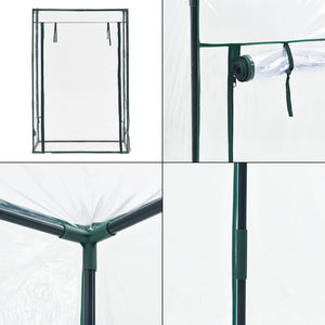 Serre à tomates Terzigno 100x50x150cm Transparent [en.casa]