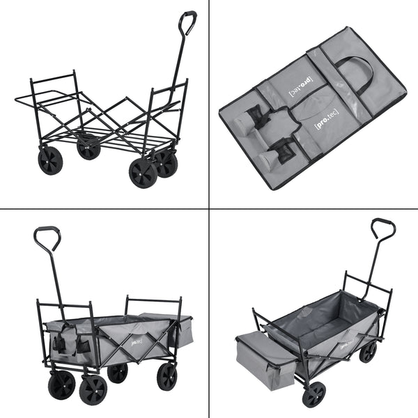 Chariot pliable avec toit [pro.tec]