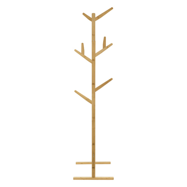 Porte-manteau en bambou Nordreisa 65x40x170cm [en.casa]