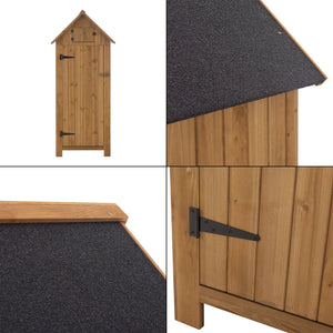 Abri de Jardin à Toit Bitumé Ottrott Range-Bûches en Bois 179 x 77 x 54 cm [en.casa]