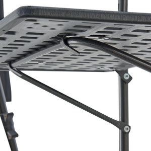 Table suspendu Badolato 83,5x60x60 cm Carré Gris foncé [en.casa]