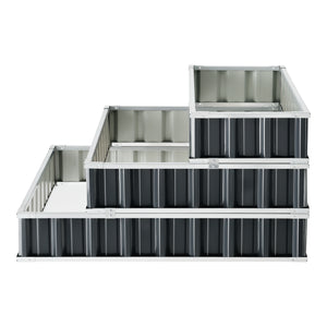 Plate-bande Renswoude 118x118x60cm 3 niveaux [en.casa]