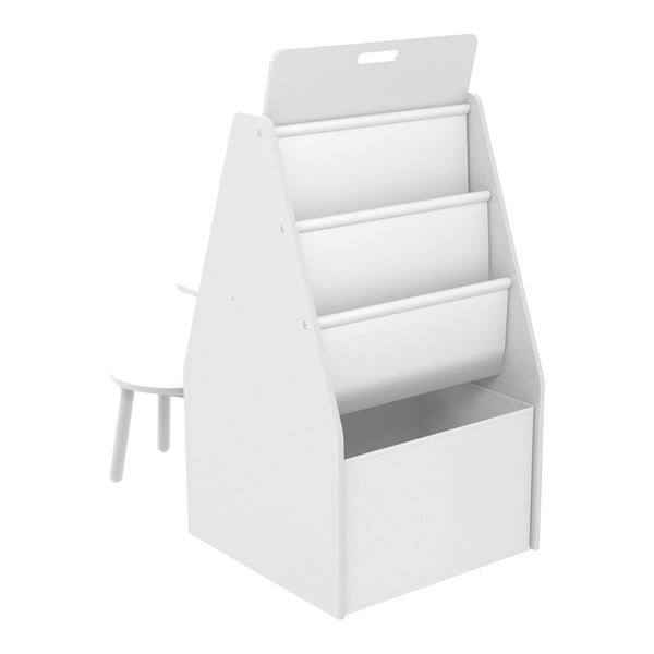 Bureau d'enfant et tabouret Ferrol avec tableau blanc intégré [en.casa]