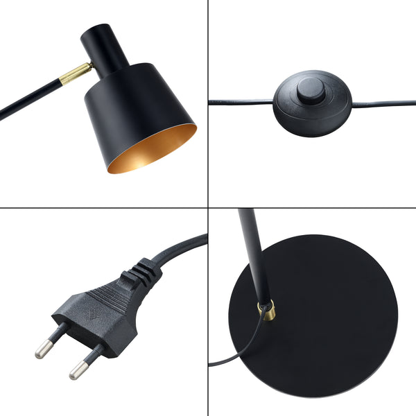 Lampadaire Bristol réglable Noir [lux.pro]