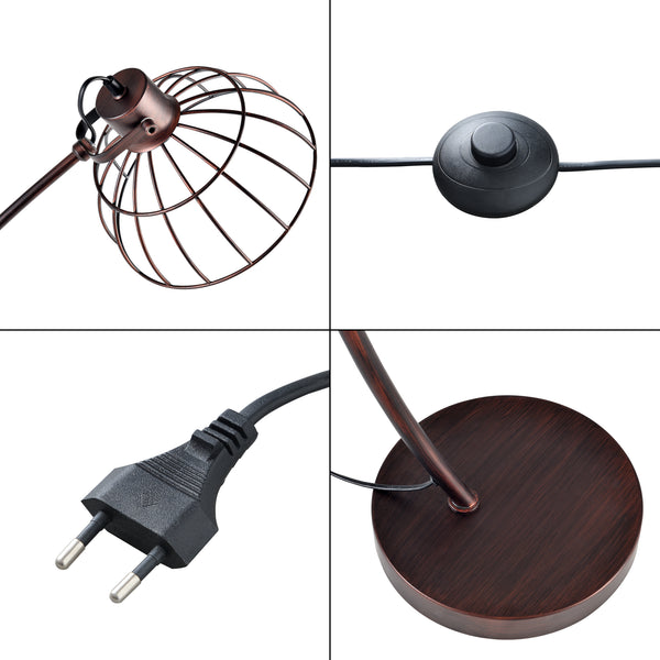 Lampadaire Portsmouth brun rouille [lux.pro]