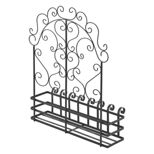 Support mural de pot de fleur Bjerkreim pour l'extérieur 65 x 50 x 18 cm [casa.pro]