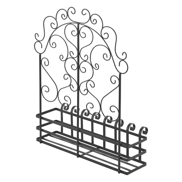 Support mural de pot de fleur Bjerkreim pour l'extérieur 65 x 50 x 18 cm [casa.pro]