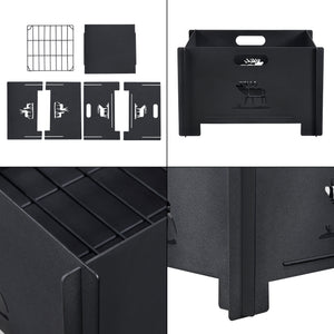 Foyer Etnedal Coupe-feu 25 x 40 x 40 cm [casa.pro]