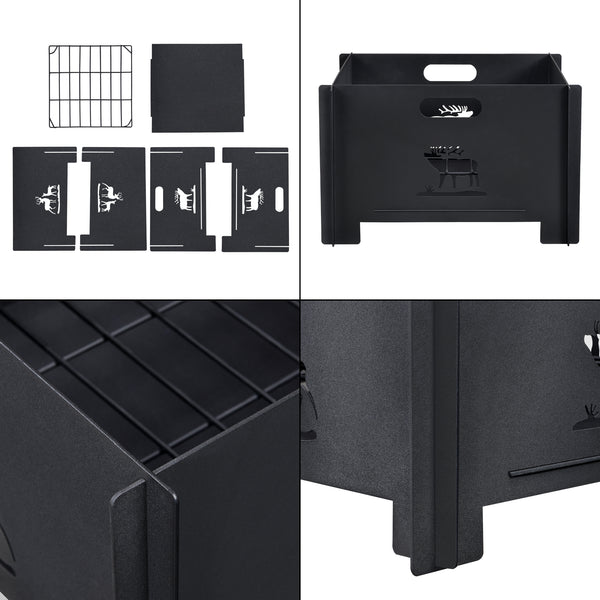 Foyer Etnedal Coupe-feu 25 x 40 x 40 cm [casa.pro]