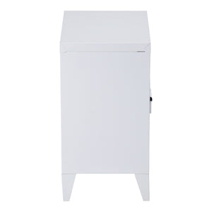 Table de nuit Inari Poignée de porte à gauche Acier [en.casa]