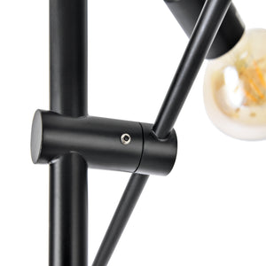 Lampadaire Craigavon 6 x E27 hauteur 154 cm noir [lux.pro].