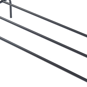 Porte-manteaux Bramming avec deux tringles à vêtements 147 x 116 x 54 cm Noir [en.casa]