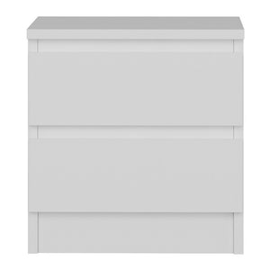 Table de chevet Fuglebjerg 42x40x37 cm Blanc [en.casa]