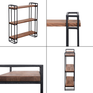 Étagère murale Falster à 3 niveaux 77 x 60 x 20 cm pin lasuré [en.casa]