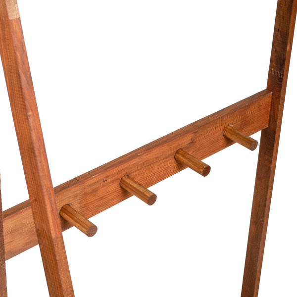 Portemanteau Middelfart à 8 crochets pin 152 x 75 x 45 cm bois foncé [en.casa]