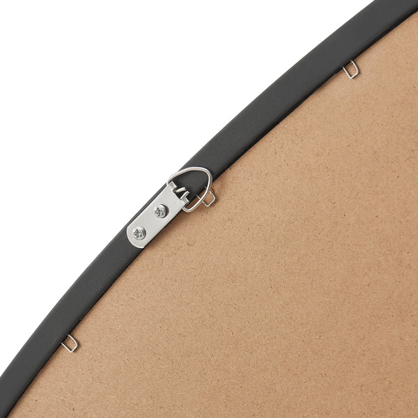 Miroir mural Grottole noir mat, 62x50cm [en.casa]