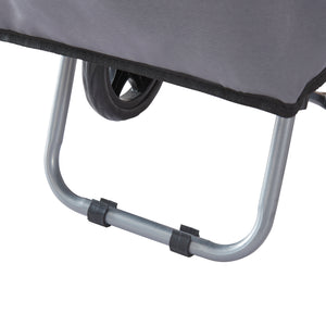 Chariot de courses Nørre Gris foncé / Noir [en.casa]