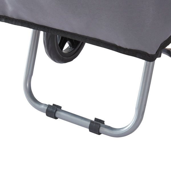 Chariot de courses Nørre Gris foncé / Noir [en.casa]