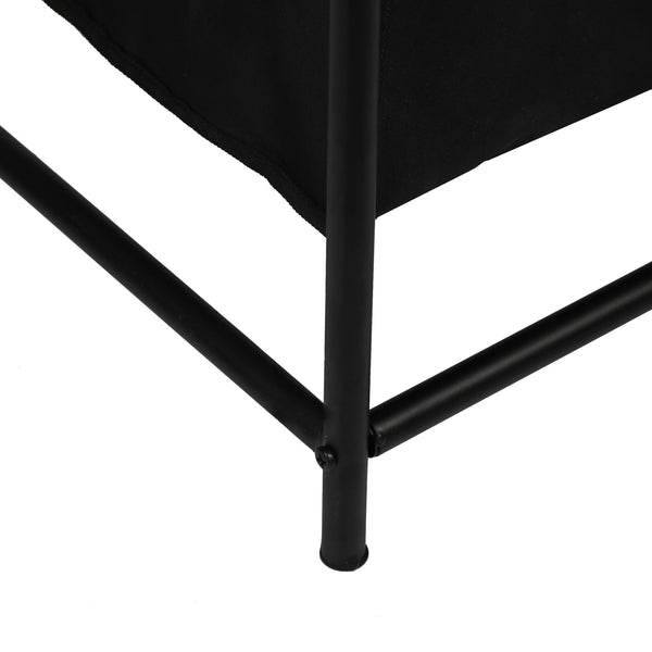 Collecteur de linge Vamdrup avec 4 sacs à linge 18 L cadre métallique noir [en.casa]