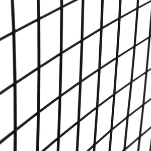 Panneau de grille Sæby mural 75 x 55 cm noir [en.casa]