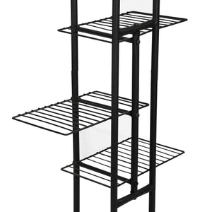 Étagère à plantes Beek à 4 niveaux noir [en.casa]