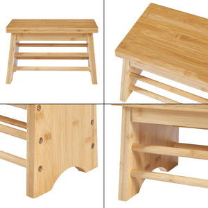 Marchepied Ryslinge bambou 33 x 22 x 20 cm naturel [en.casa]