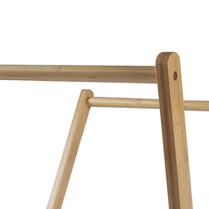 Porte-manteau pliant Iisalmi Bambou [en.casa]