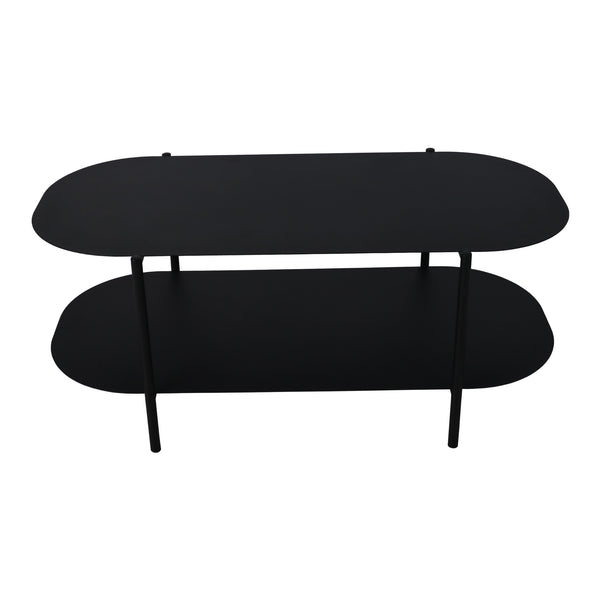 Table basse Enebakk 112x62x40,5cm Noir, mat [en.casa]