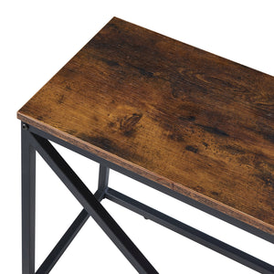 Étagère à bûches Vaasa avec assise 100x30x50cm [en.casa]