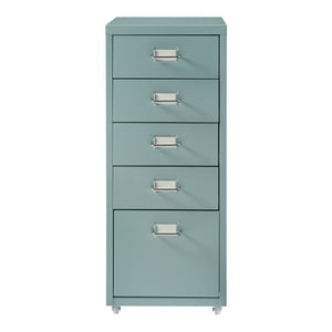 Caisson de bureau Kökar à roulettes avec 5 tiroirs 69 x 28 x 41 cm [en.casa]
