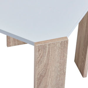 Table d'appoint Rantasalmi lot de 3 Blanc/Aspect chêne [en.casa]