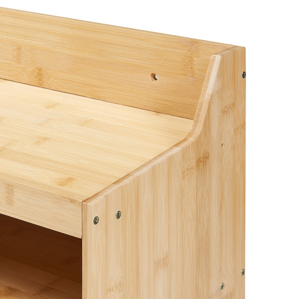 Organisateur d'outils mural Gjemnes bambou 86 x 25 x 45 cm naturel [en.casa]