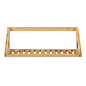 Ensemble d'étagères murales Gjerdrum lot de 2 43x15x15cm Bambou [en.casa]