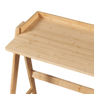 Bureau Härryda Bambou 107x47x81 cm Naturel [en.casa]