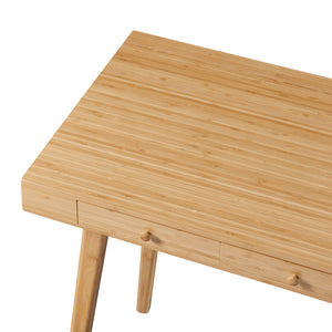 Bureau Hässleholm Bambou 100x50x75cm Naturel [en.casa]