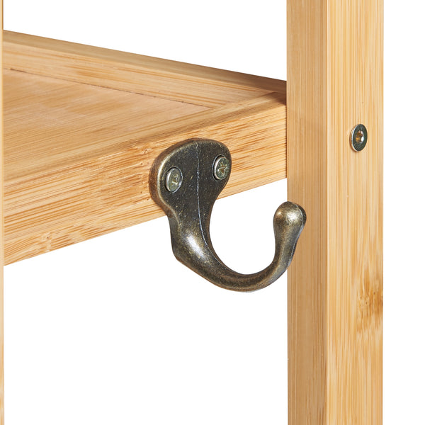 Étagère de salle de bain Höör 42x37x17 cm Bambou [en.casa]