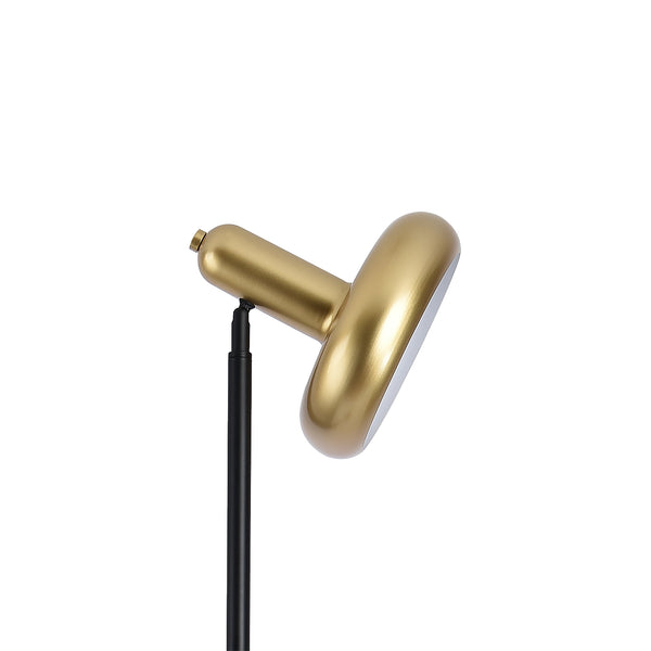 Lampadaire Namsos Métal Noir/Doré [lux.pro]