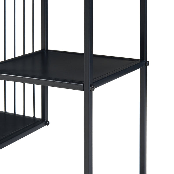 Table console Beesel métal 66 x 60 x 20 cm noir [en.casa]