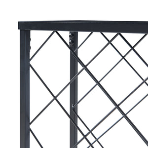 Casier à vin Taivassalo pour 25 bouteilles acier 72 x 53 x 20 cm noir mat [en.casa]